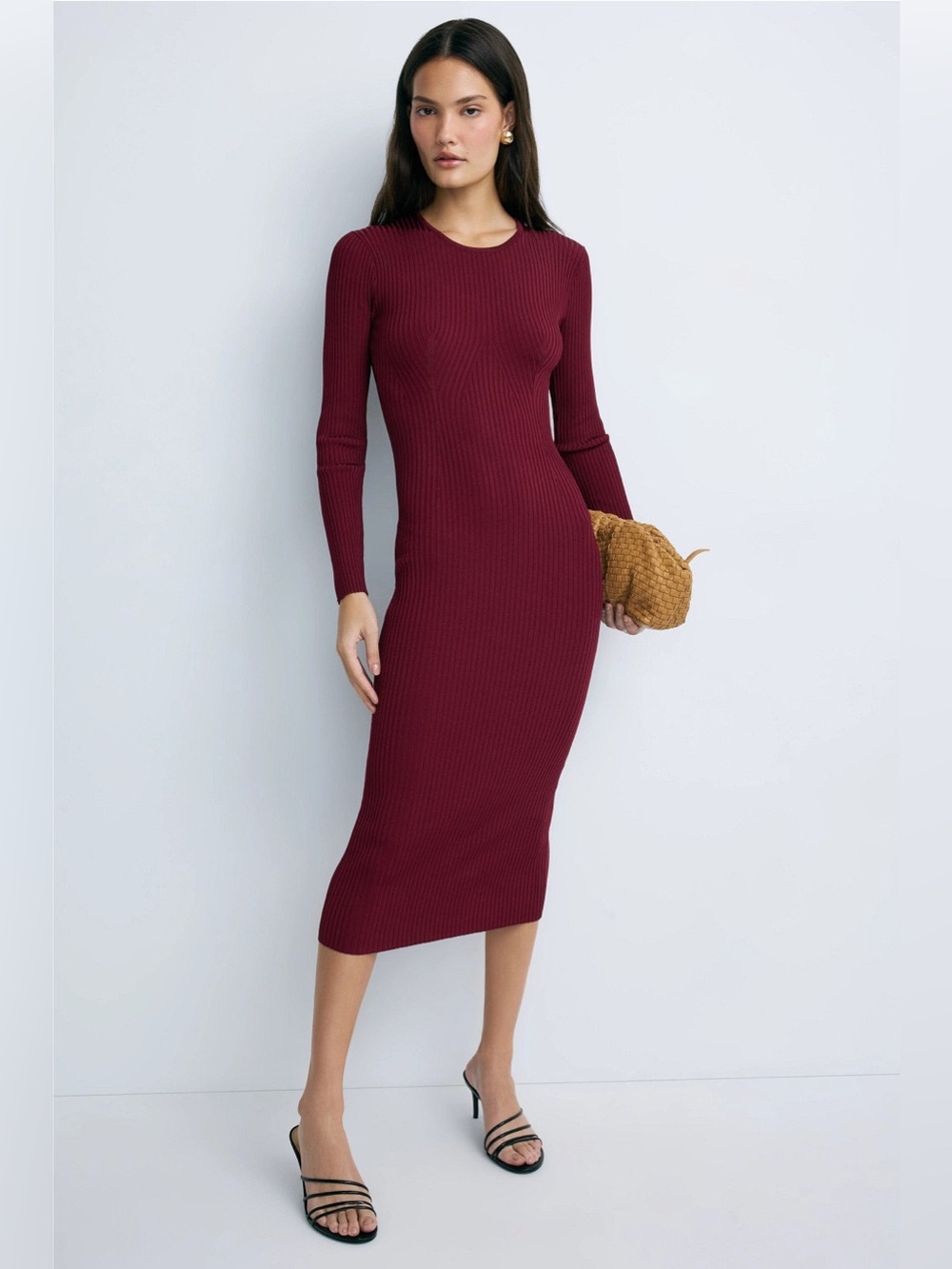 Adam Lippes Geo Knit Midi Dress
